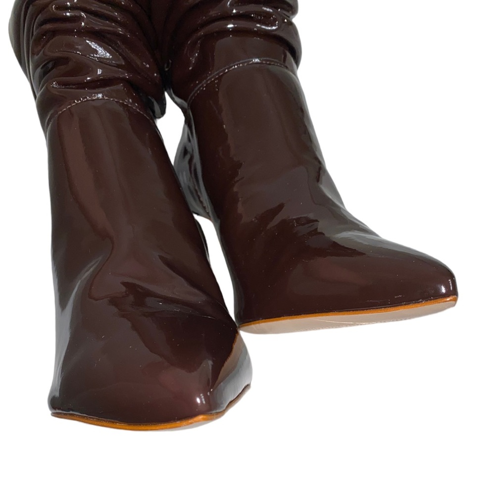 Schutz Ashlee High Stiletto Bootie Dark Chocolate - Size 8B NWT & Dust Bag - Picture 2 of 16